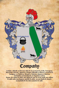 Escudo heráldico del apellido COMPAÑY