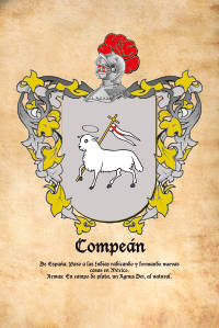 Escudo heráldico del apellido COMPEAN