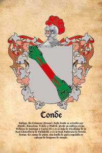 Escudo heráldico del apellido CONDE