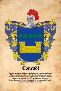 Escudo heráldico del apellido CONRADI