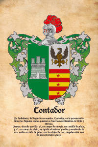 Escudo heráldico del apellido CONTADOR