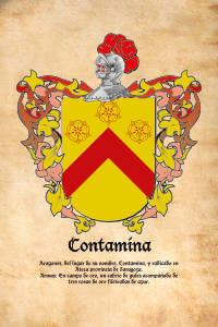 Escudo heráldico del apellido CONTAMINA
