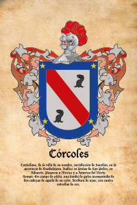 Escudo heráldico del apellido CORCOLES