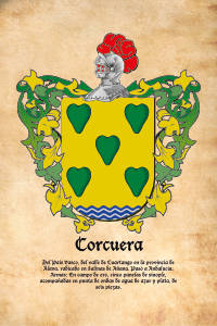 Escudo heráldico del apellido CORCUERA