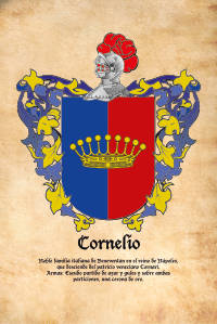 Escudo heráldico del apellido CORNELIO