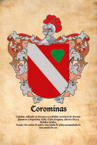 Escudo heráldico del apellido COROMINAS