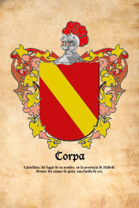 Escudo heráldico del apellido CORPA