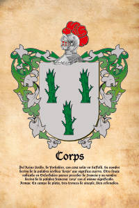 Escudo heráldico del apellido CORPS