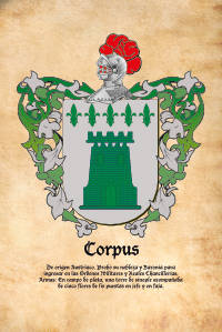 Escudo heráldico del apellido CORPUS