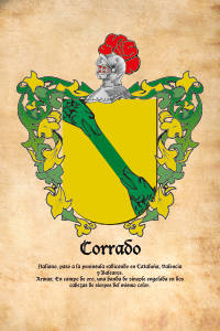 Escudo heráldico del apellido CORRADO