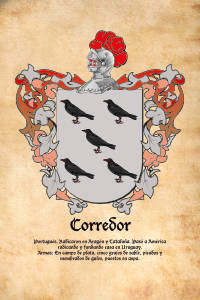 Escudo heráldico del apellido CORREDOR