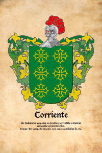 Escudo heráldico del apellido Corriente