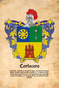 Escudo heráldico del apellido CORTECERO