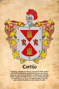 Escudo heráldico del apellido CORTIJO