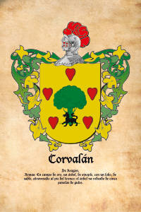 Escudo heráldico del apellido CORVALAN