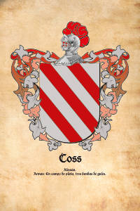 Escudo heráldico del apellido COSS