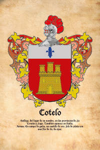 Escudo heráldico del apellido COTELO