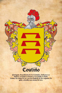 Escudo heráldico del apellido Coutiño