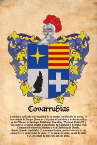 Escudo heráldico del apellido COVARRUBIAS