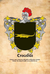 Escudo heráldico del apellido CROCODILE