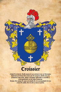 Escudo heráldico del apellido Croissier