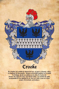 Escudo heráldico del apellido CROOKE