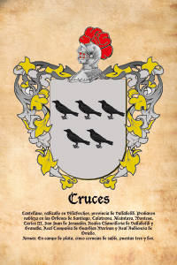 Escudo heráldico del apellido CRUCES