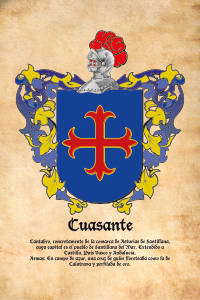 Escudo heráldico del apellido Cuasante