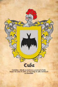 Escudo heráldico del apellido CUBA