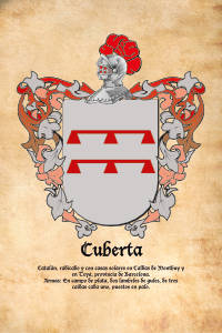 Escudo heráldico del apellido CUBERTA