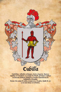 Escudo heráldico del apellido CUBILLA