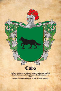 Escudo heráldico del apellido CUBO