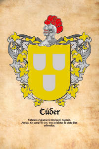 Escudo heráldico del apellido CUDER