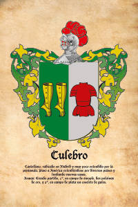 Escudo heráldico del apellido CULEBRO