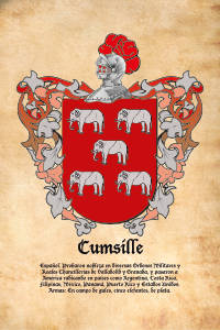Escudo heráldico del apellido CUMSILLE