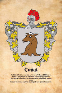 Escudo heráldico del apellido CUÑAT