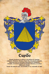 Escudo heráldico del apellido CUPIDO