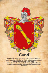 Escudo heráldico del apellido CURIEL