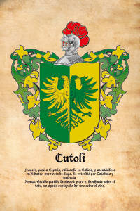 Escudo heráldico del apellido CUTOLI