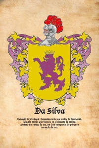 Escudo heráldico del apellido DA SILVA