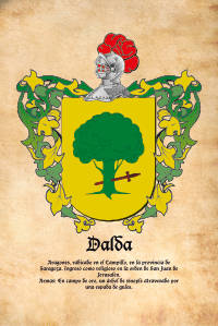 Escudo heráldico del apellido Dalda