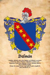 Escudo heráldico del apellido DALMAN