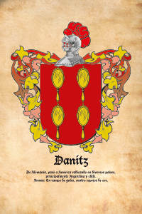 Escudo heráldico del apellido Danitz