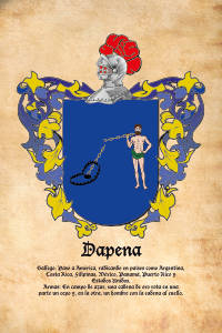 Escudo heráldico del apellido DAPENA
