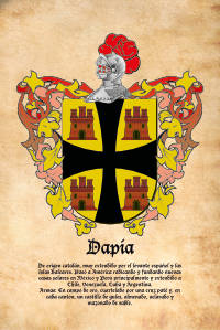 Escudo heráldico del apellido DAPIA