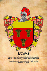 Escudo heráldico del apellido Darnes