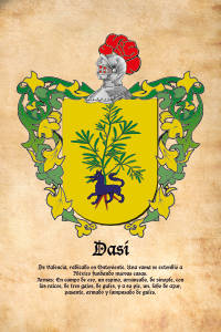 Escudo heráldico del apellido DASI