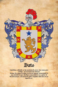 Escudo heráldico del apellido DATO