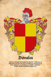 Escudo heráldico del apellido DAVALOS