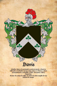 Escudo heráldico del apellido DAVIS